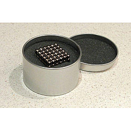 Магнитный конструктор Неокуб HZ 216 5мм в боксе Silver