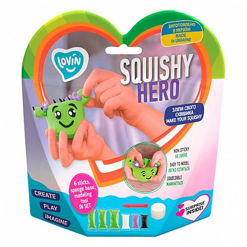 Набір для ліплення Squishy "Cactusita" TM Lovin 70124 з повітряним пластиліном