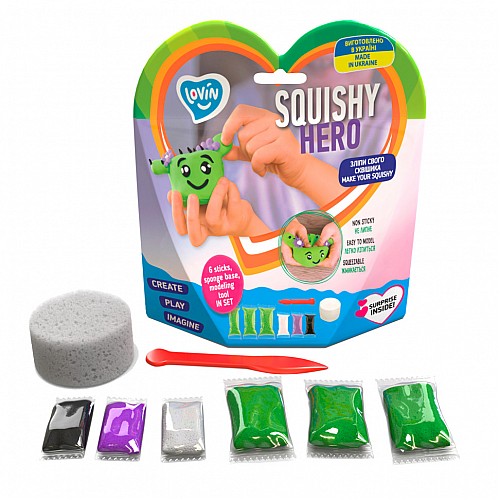 Набір для ліплення Squishy "Cactusita" TM Lovin 70124 з повітряним пластиліном