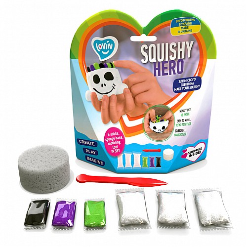 Набор для лепки Squishy "Scary Ghost" ТМ Lovin 70126 с воздушным пластилином