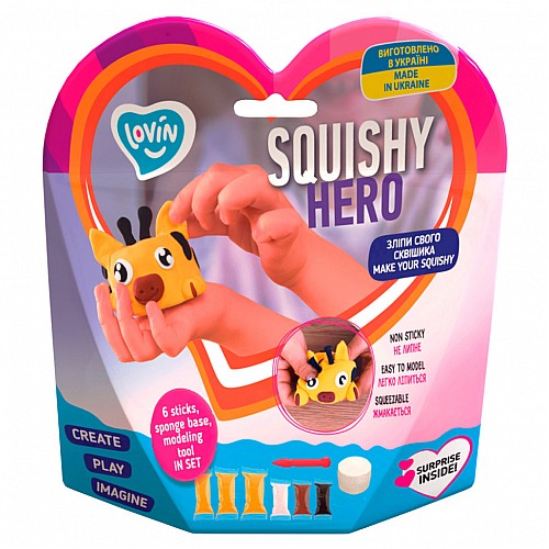 Набір для ліплення Squishy "SquiRaff" ТМ Lovin 70127 з повітряною пластиліном