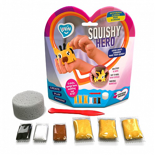 Набор для лепки Squishy "SquiRaff" ТМ Lovin 70127 с воздушным пластилином