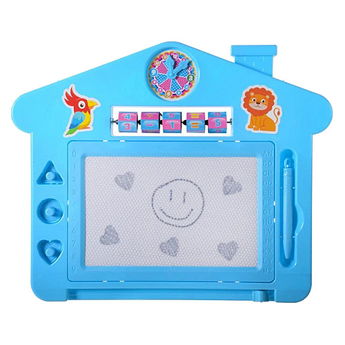 Детская доска для рисования "Дом" A-Toys PL-7013 со штампами Голубой