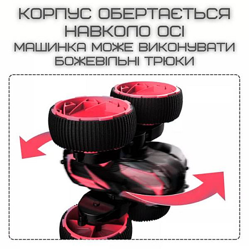 Швидкісна машинка перевертень MKB на Радіокеруванні з LED Підсвічуванням і Обертовим Корпусом Fancy Flip (550)