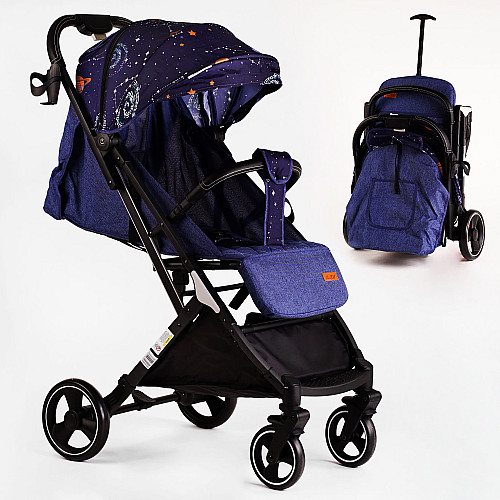 Коляска прогулочная детская JOY Comfort Space 118434 30 кг Синий