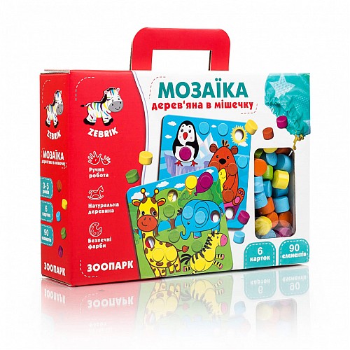 Мозаика деревянная Vladi Toys Ферма ZB2002-01