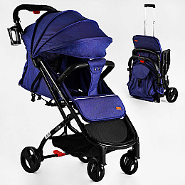 Коляска прогулочна дитяча JOY Elegans 30 кг Темно-синя 118555