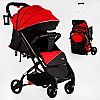 Коляска прогулочная детская JOY Elegans 30 кг Red and black 118556