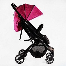 Коляска прогулочна дитяча JOY Fabiana 30 кг Рожева і чорна 118440