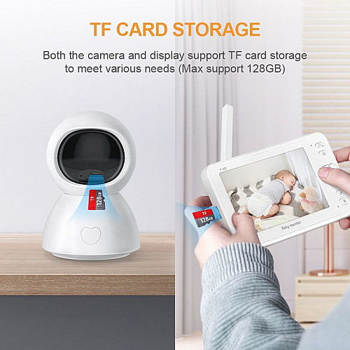 Видеоняня беспроводная INQMEGA BM288 baby monitor 5" Белый (100933)