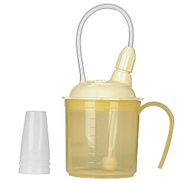 Чашка непроливайка для людей с обмеженими можливостями Lesko 8812 300 мл Жовтий (10765-58351)