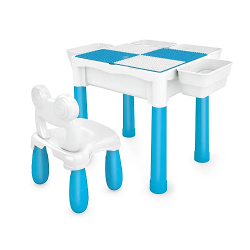 Конструктор-стол LIMO TOY KB 180 на игровом столике со стульчиком 2 в 1 (SK001576)