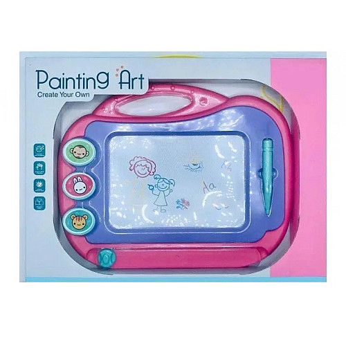 Магнітна дошка для малювання Painting Art HSM-50181 36x10 см Purple-Pink (3_02803)