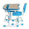 Комплект парты и стула для школьника FunDesk Sorrico 705 x 545 x 540-760 мм Blue