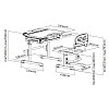 Комплект парты и стула для школьника FunDesk Sorrico 705 x 545 x 540-760 мм Blue