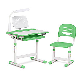 Детская парта со стульчиком FunDesk Cantare 664 х 493 х 540-766 мм Green
