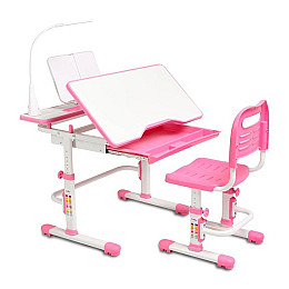 Комплект дитячих меблів парта та стілець-трансформери Cubby Botero 780 x 588 x 540-760 мм Pink