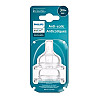 Соска силіконова Philips AVENT Анти-Колік середній потік від 3 міс 2 шт SCY763/02 (8710103996774)