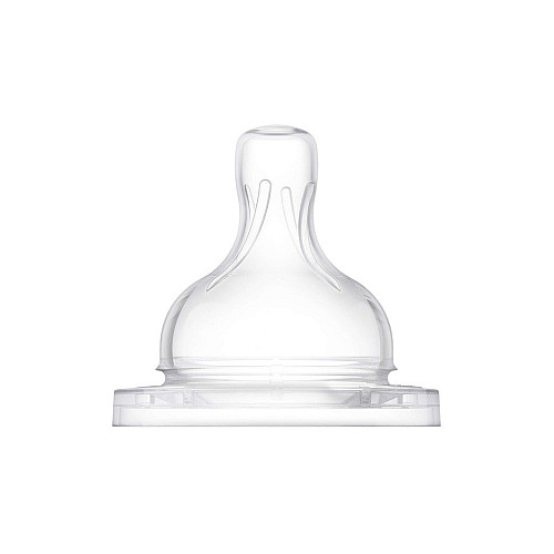 Соска силіконова Philips AVENT Анти-Колік повільний потік від 1 міс 2 шт SCY762/02 (8710103996811)
