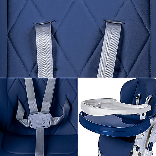 Детский стульчик для кормления Bestbaby BS-806 Sophie Blue складной