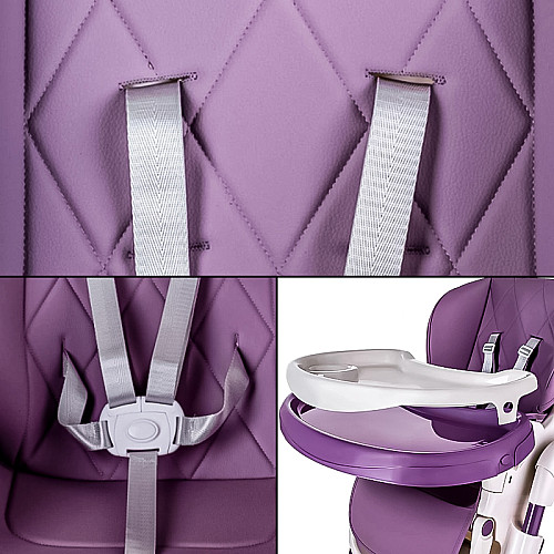 Детский стульчик Bestbaby BS-806 Purple для кормления складной