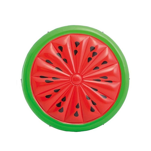 Надувной матрас-плотик Intex Арбузный остров 183х23 см Red and green (114814)