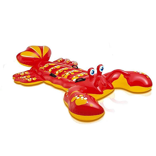 Надувной матрас-плотик Intex Лобстер 2-х местный 213 x 137 см Red and yellow (42202)