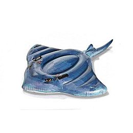 Надувний матрац-плотик Intex Скат 188х145 см Blue (64754)