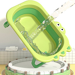 Дитяча ванночка Bestbaby BH-327 Зелена складна