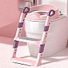 Дитяче сидіння на унітаз Bestbaby BC-108 Pink з підступінком і ручками