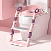 Дитяче сидіння на унітаз Bestbaby BC-108 Pink з підступінком і ручками