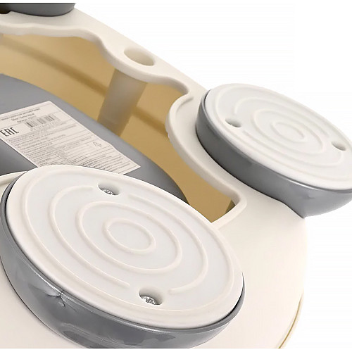 Горшок детский Bestbaby A2C-8840 Silver c крышкой и подлокотниками