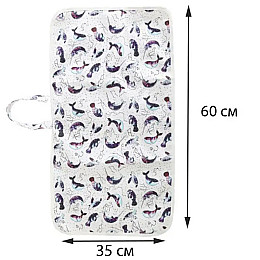 Ручной молокоотсос Purple Berry Rabbit 150 мл и Непромокаемая детская пеленка 60х35 см Белая с Рыбками (v-11675)