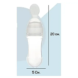 Ручной молокоотсос с соской Purple Berry Rabbit 150 мл Белый и Бутылка-ложка 20 х 5 см Желтый (v-11681)