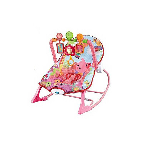 Шезлонг - качели Fitch Baby 66 х 46 х 60 см Pink (91488)