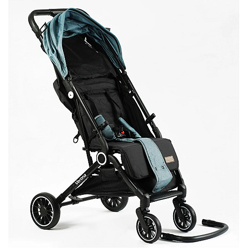 Коляска прогулочная детская JOY Verona Black and Turquoise (146093)