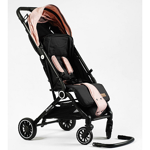 Коляска прогулочная детская JOY Verona Black and Peach (146094)
