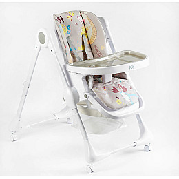 Стульчик для кормления Joy ПВХ 4 колеса White (145027)
