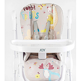 Стульчик для кормления Joy ПВХ 4 колеса White (145027)