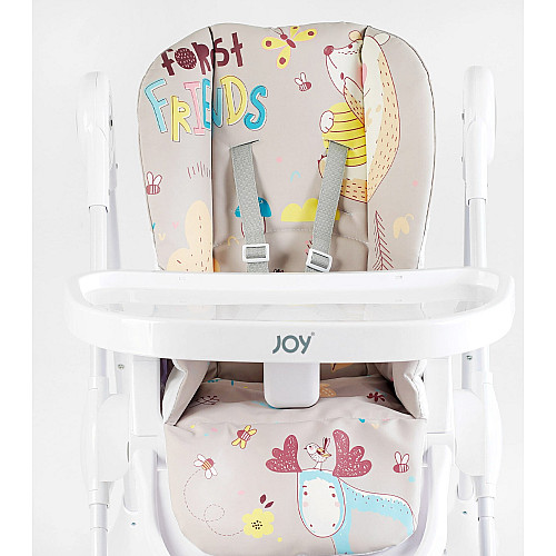 Стільчик для годування Joy ПВХ 4 колеса White (145027)