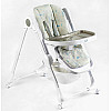 Стульчик для кормления Joy ПВХ 4 колеса White and Beige (145030)
