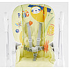 Стульчик для кормления Joy ПВХ 4 колеса White and Yellow (145028)