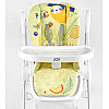 Стульчик для кормления Joy ПВХ 4 колеса White and Yellow (145028)