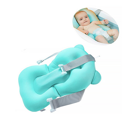 Матрасик коврик для ребенка в ванночку Bestbaby 330 Green с креплениями