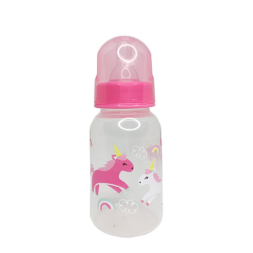 Пляшечка для годування "Єдинороги" Mega Zayka MGZ-0204(Pink) 150 мл
