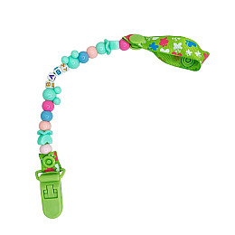 Держатель для пустышки Baby Mega Zayka MGZ-0503(Green) 34 см