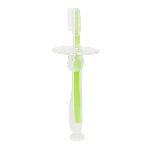Силиконовая зубная щетка Mumlove MGZ-0707(Green) с ограничителем
