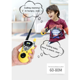 Детская игрушечная рация BB-Toys набор из двух раций 60 м на батарейках Желтый