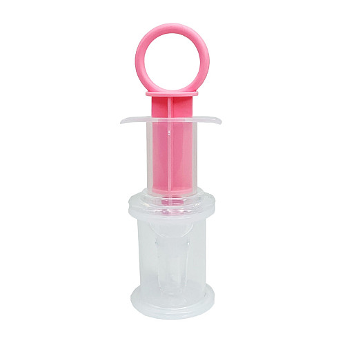 Дитячий Шприц-дозатор для ліків Mega Zayka MGZ-0719(Pink) із мірним стаканчиком