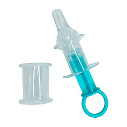 Дитячий Шприц-дозатор для ліків Mega Zayka MGZ-0719(Turquoise) із мірним стаканчиком